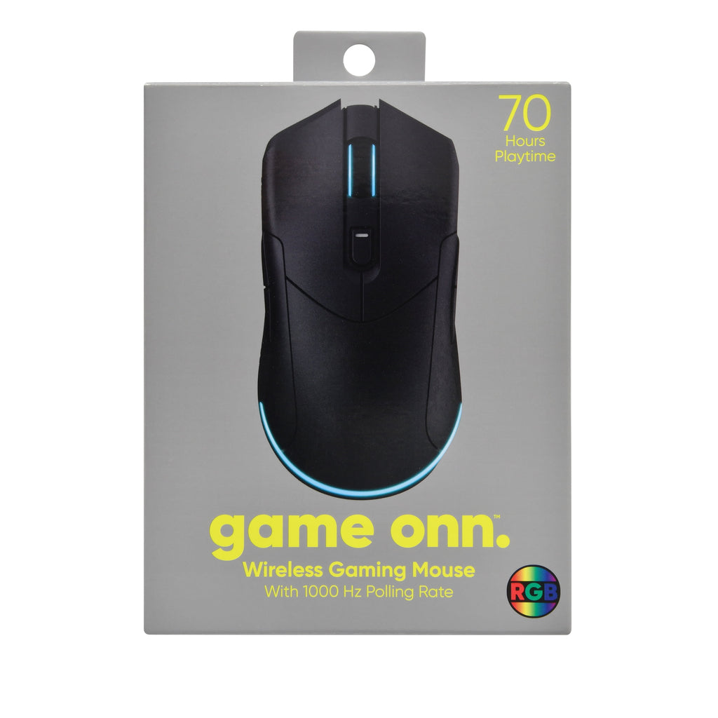 Rechargeable Wireless Gaming Mouse with LED Lighting, 8 Programmable Buttons