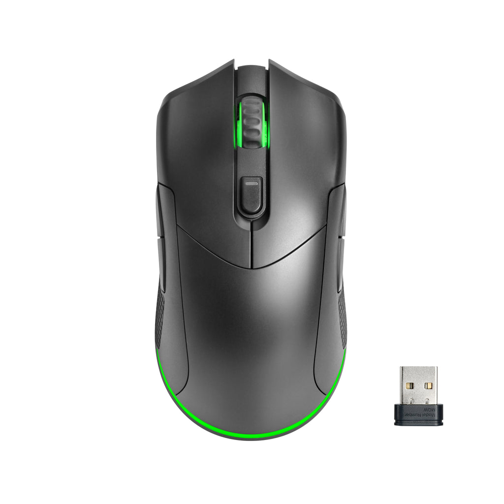 Rechargeable Wireless Gaming Mouse with LED Lighting, 8 Programmable Buttons