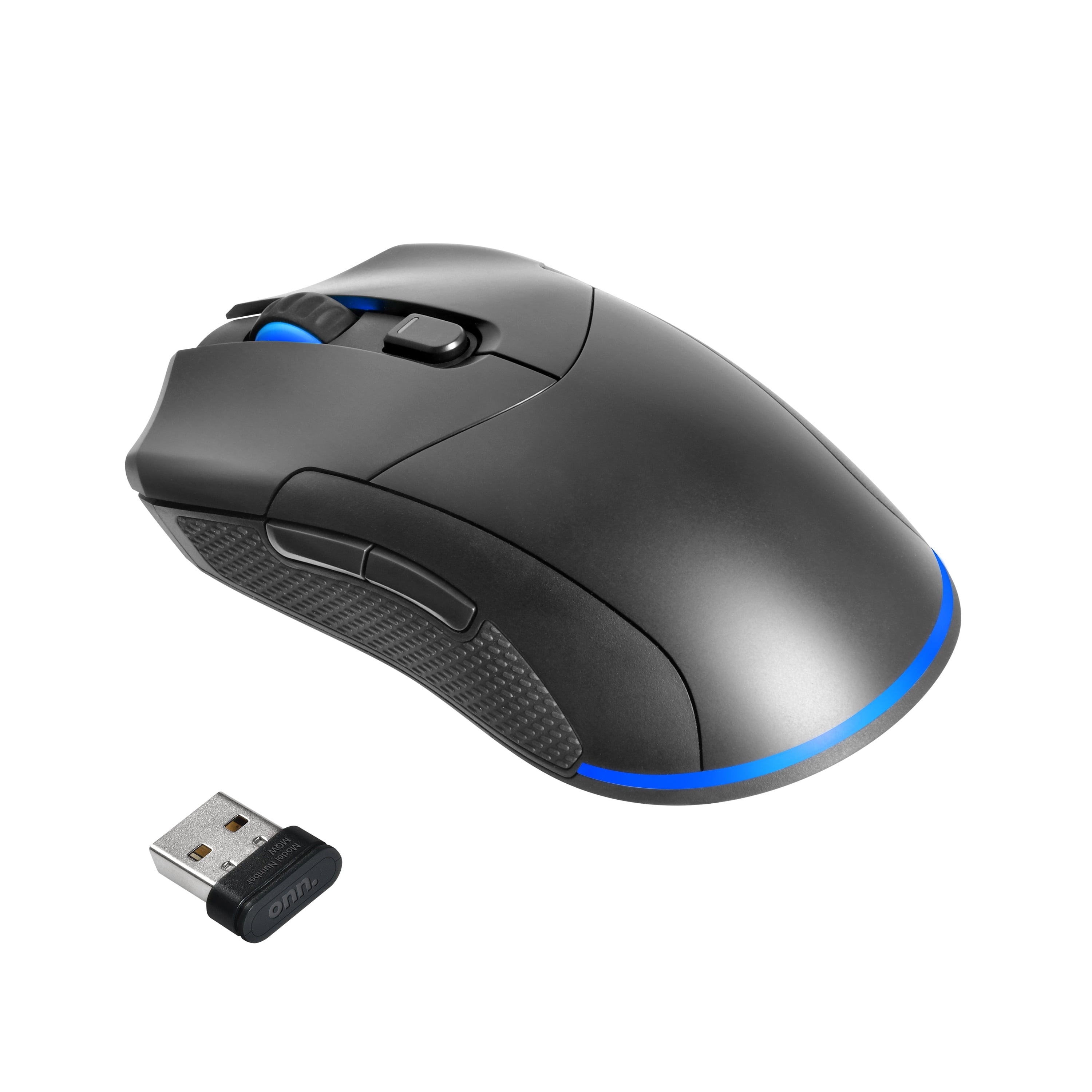 Rechargeable Wireless Gaming Mouse with LED Lighting, 8 Programmable Buttons