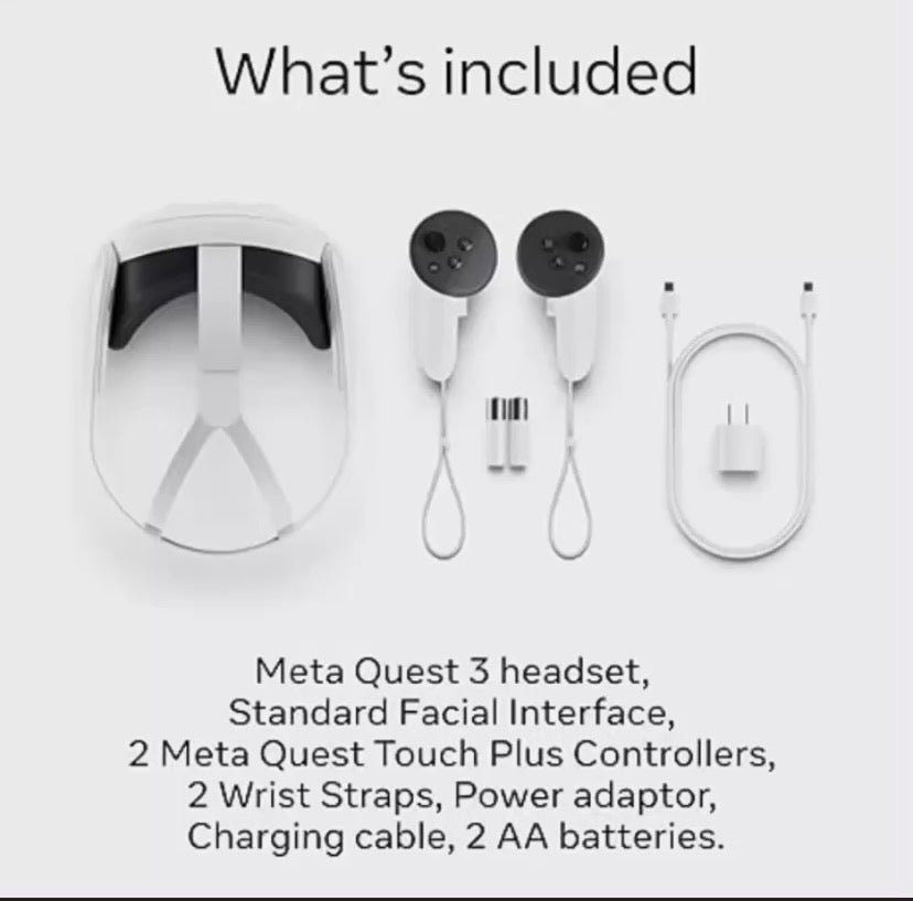 1.Quest 3S 128GB | VR Headset — Thirty-Three Percent More Memory — 2X Graphical Processing Power — Virtual Reality without Wires — Access to 40+ Games with a 3-Month Trial of  Horizon+