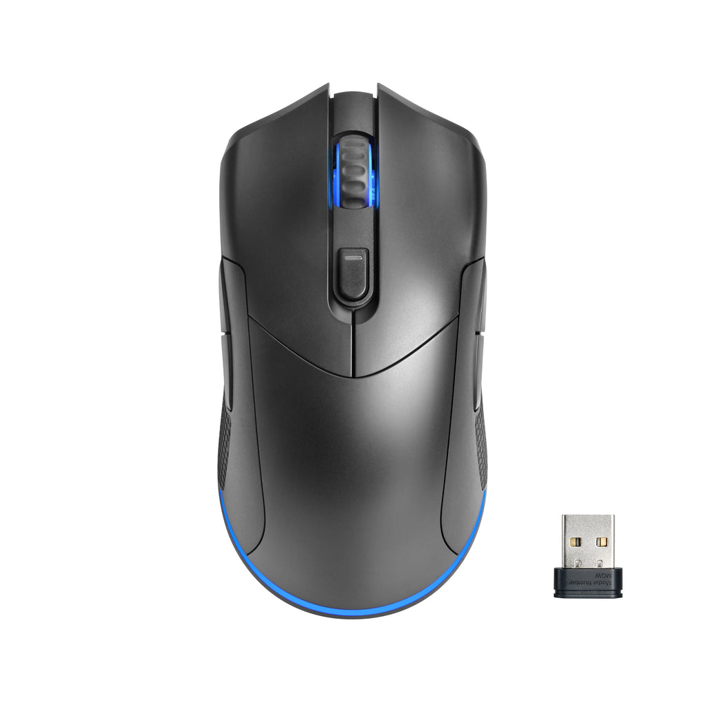 Rechargeable Wireless Gaming Mouse with LED Lighting, 8 Programmable Buttons