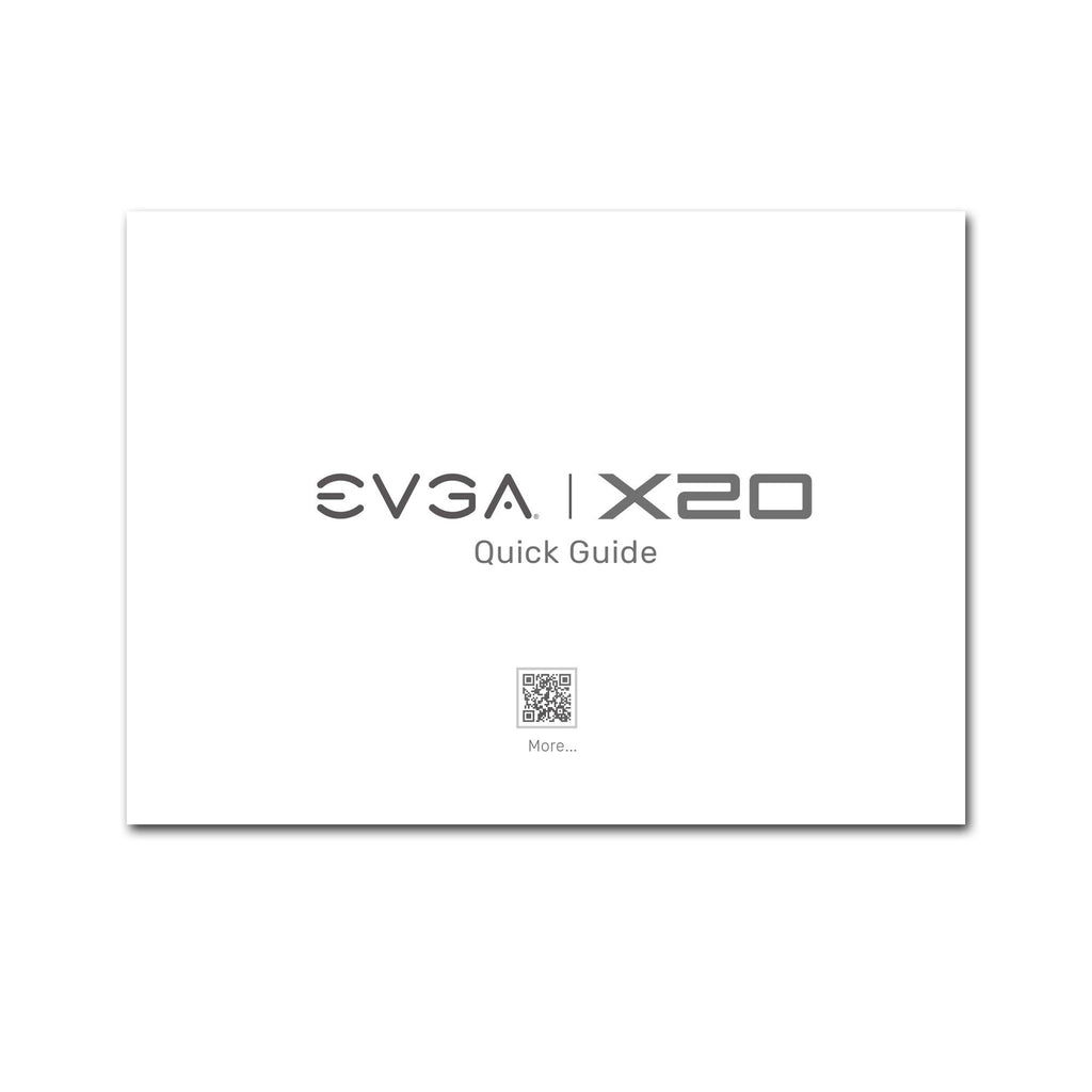 EVGA X20 Wireless Gaming Mouse 16000 DPI RGB Customizable 5 Profiles Black