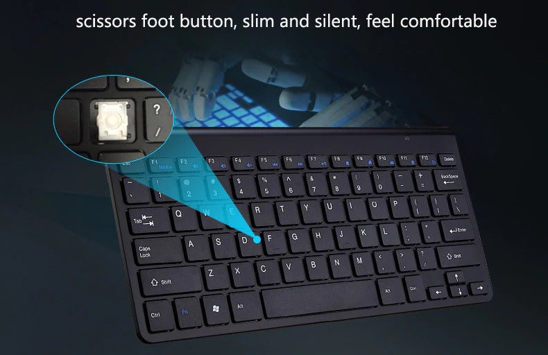 GHz Wireless Mini Keyboard And Optical Mouse Set