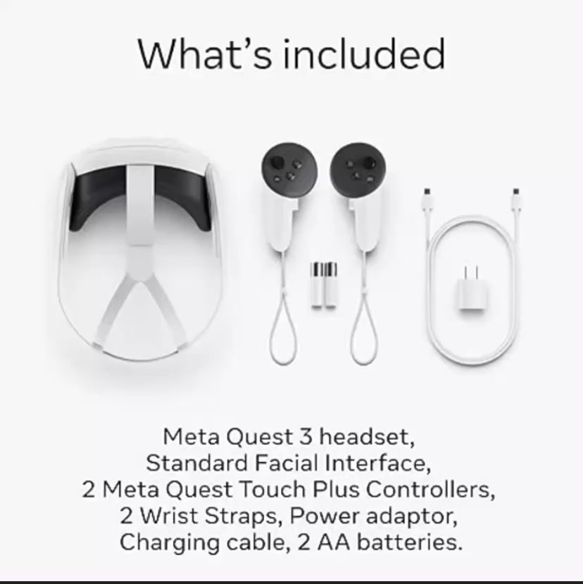 1.Quest 3S 128GB | VR Headset — Thirty-Three Percent More Memory — 2X Graphical Processing Power — Virtual Reality without Wires — Access to 40+ Games with a 3-Month Trial of  Horizon+